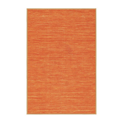 Tapis de zone orange contemporaine