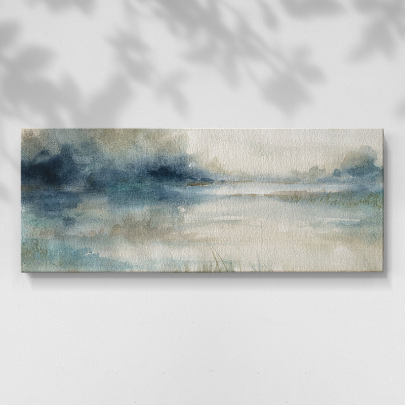 Still Still Waters II - Toile tendue avec châssis - Prêt à accrocher, H 16 po x l 40 po