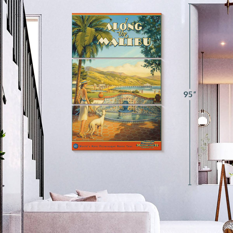 Masam Along The Malibu, 74" H x 48" W