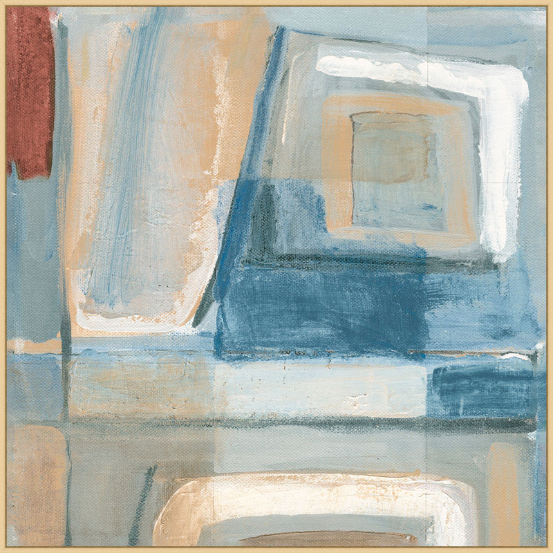 Distressed Shapes 1 Painting by Lillian August