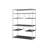 Vonara Rustic Gray Oak & Chrome Finish Bookshelf