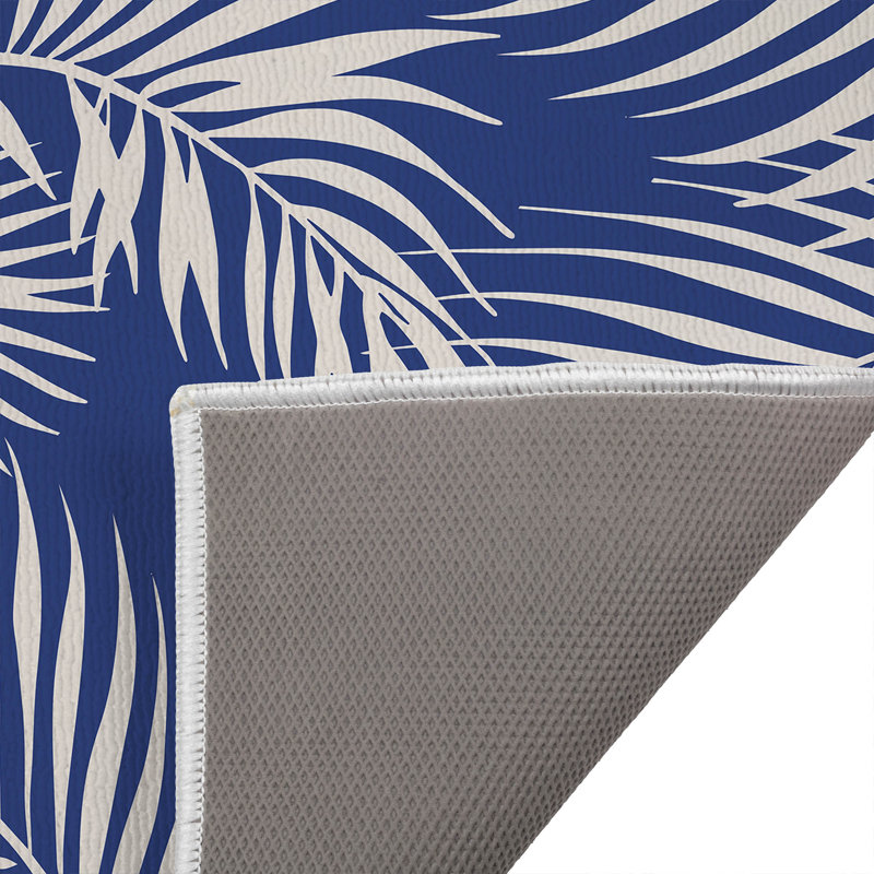 Paillasson Waving Palms, Marine, L 21 po x L 34 po