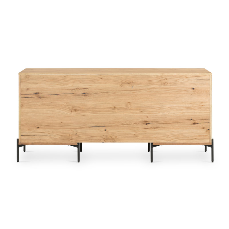 Eaton Executive Desk, Amber Resin Oak