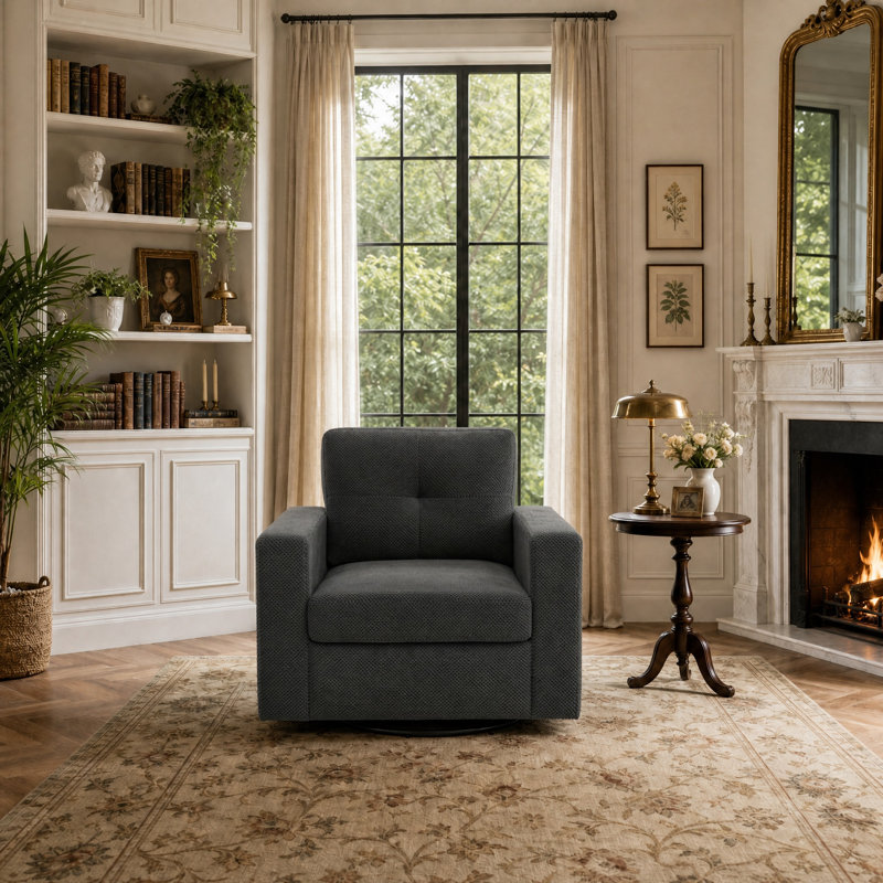 Fauteuil pivotant 36 po, Dark Grey