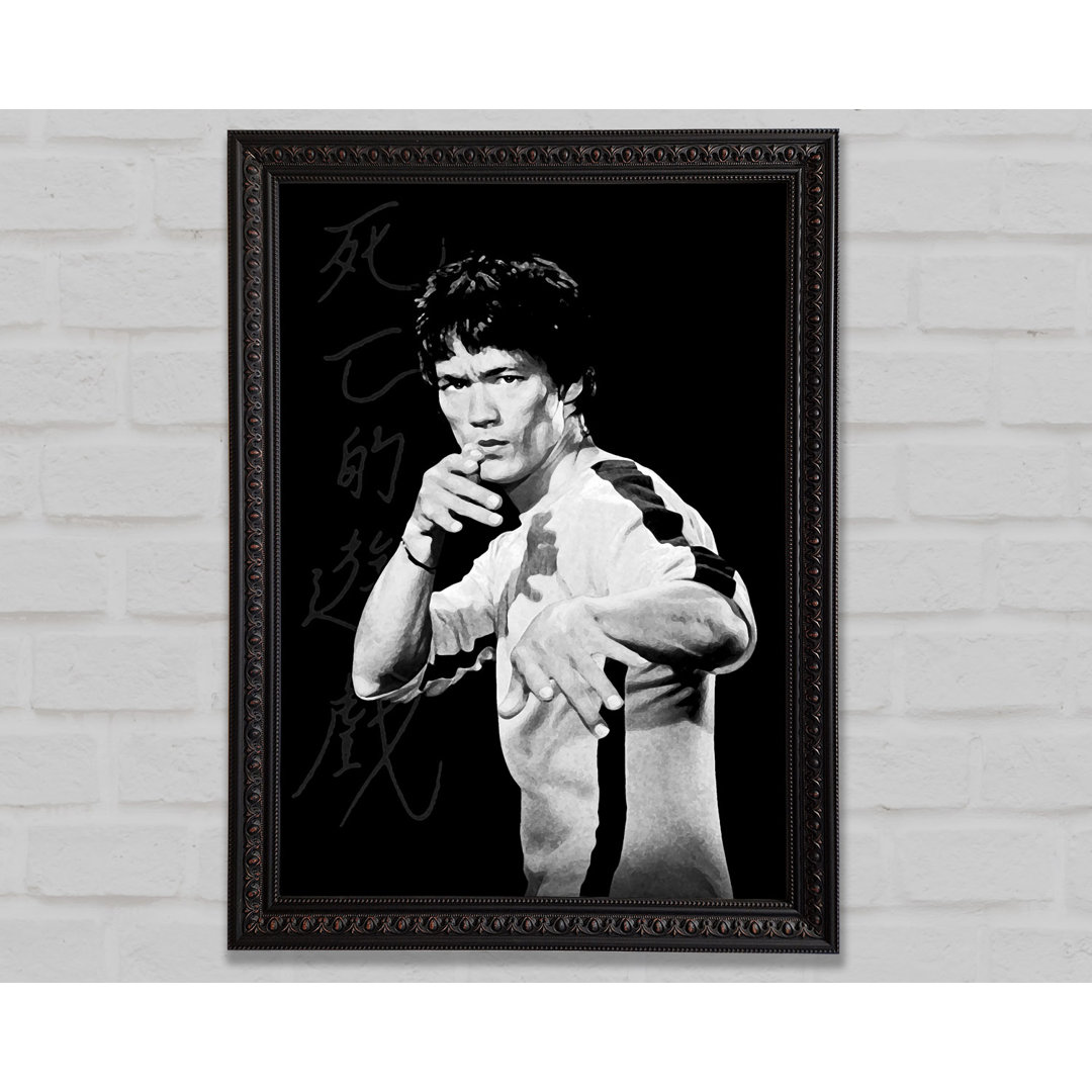 Bruce Lee Fist Of Fury 1 - Einzelner Bilderrahmen Kunstdrucke