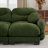 Compression Cozy Chenille Sofas, Pleated Modern 2 Seater For Home