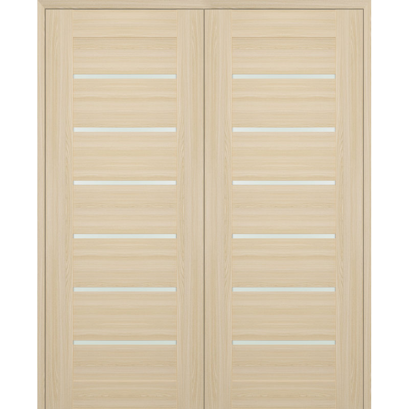 Porte standard préfinie en bois manufacturé Avon, Réversible, Frêne de la loire, 35,5 po x 79,37 po