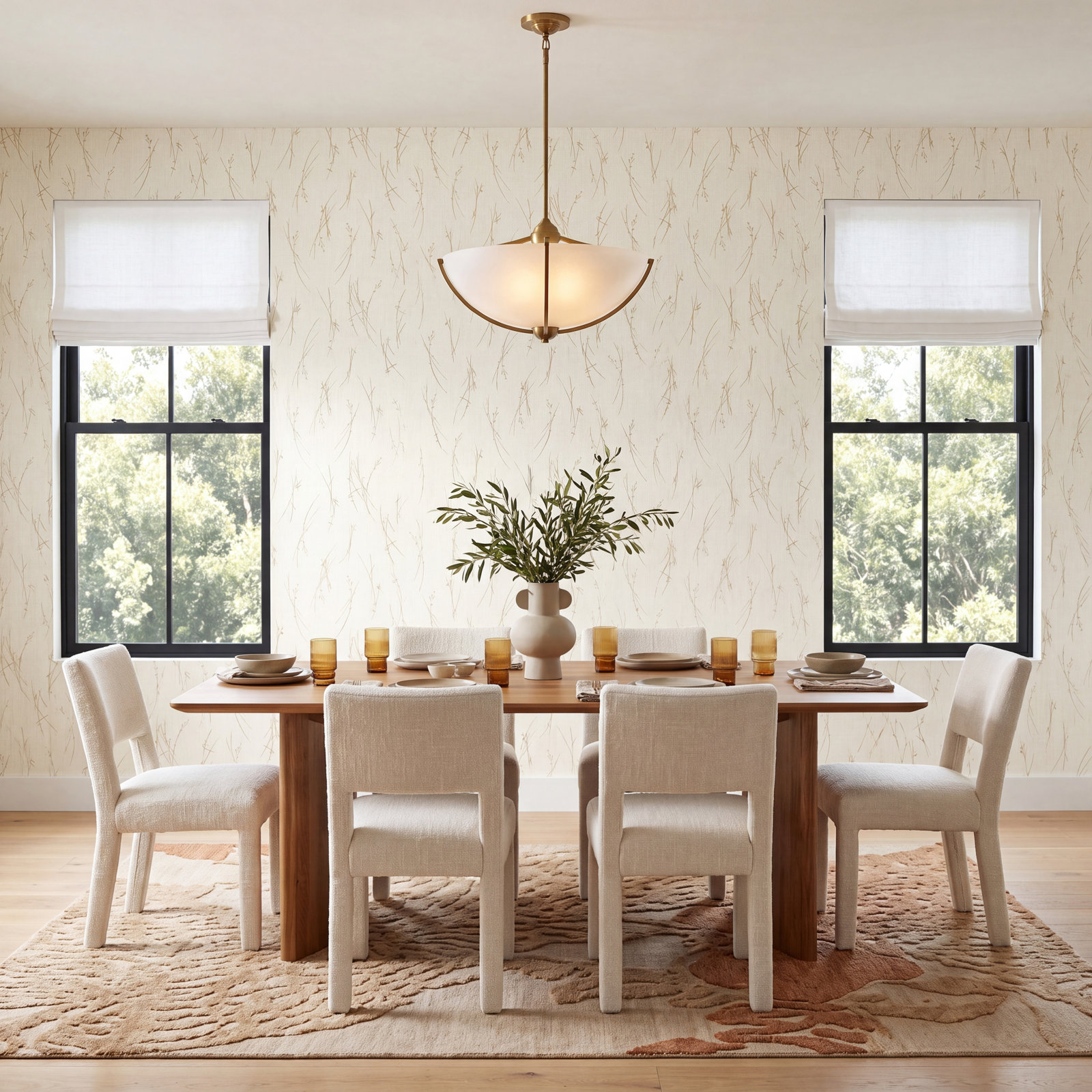 Adayla Wallpaper, Cream/Gold