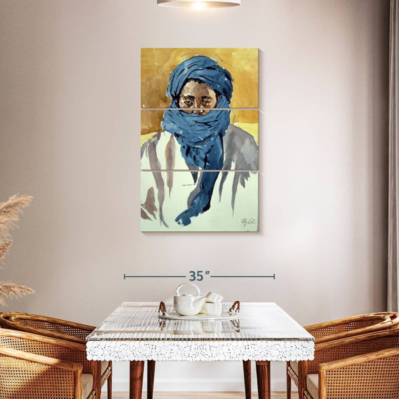 Leisha Tuareg Tribesman Timbuctoo, 45" H x 28" W