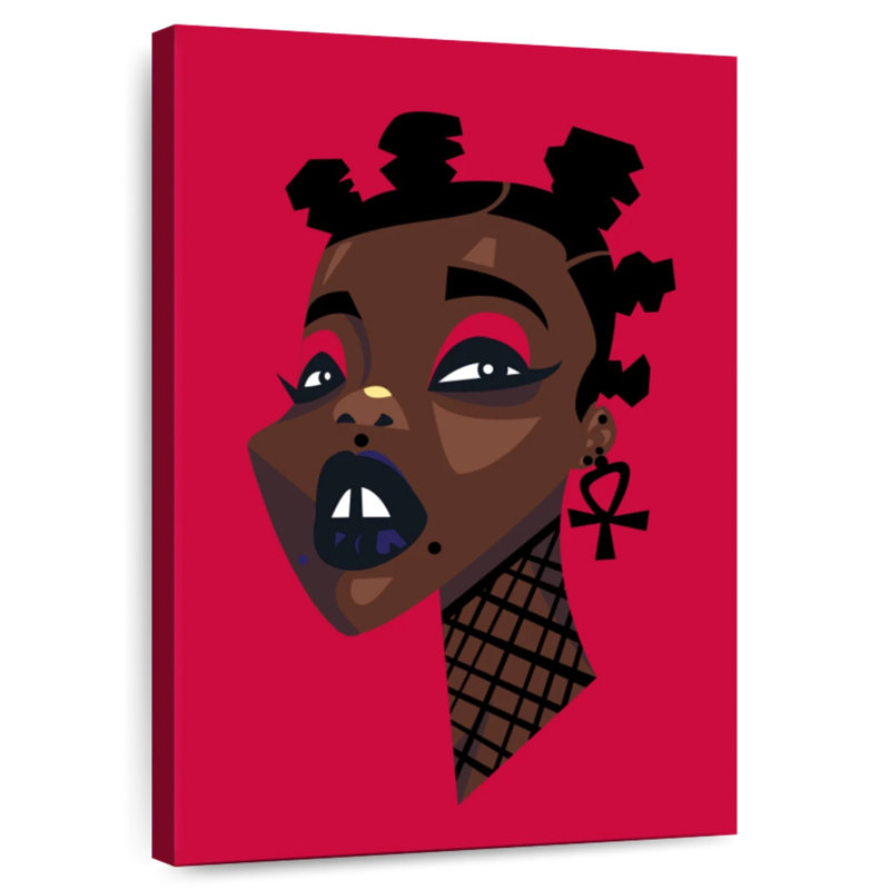 Femme Leisha Afro Punk, H 51 po x l 34 po