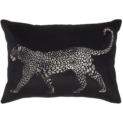 Leopard Rectangular Cotton Pillow Cover & Insert