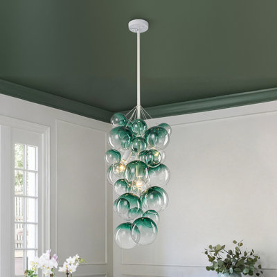 Lelaina 3 - Light Cluster Bubble Glass Chandelier