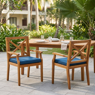 Chaise de patio avec coussin Bevelyn