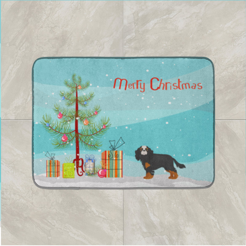 Tapis pour salle de bain chinois, Épagneul Cavalier King Charles