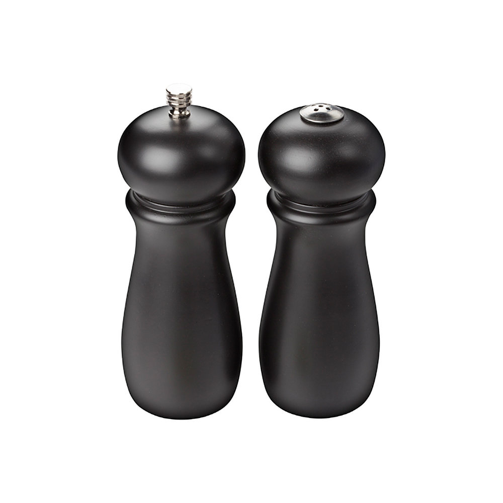 Rubberwood Salt Shaker and Pepper Mill Set EcoQuality