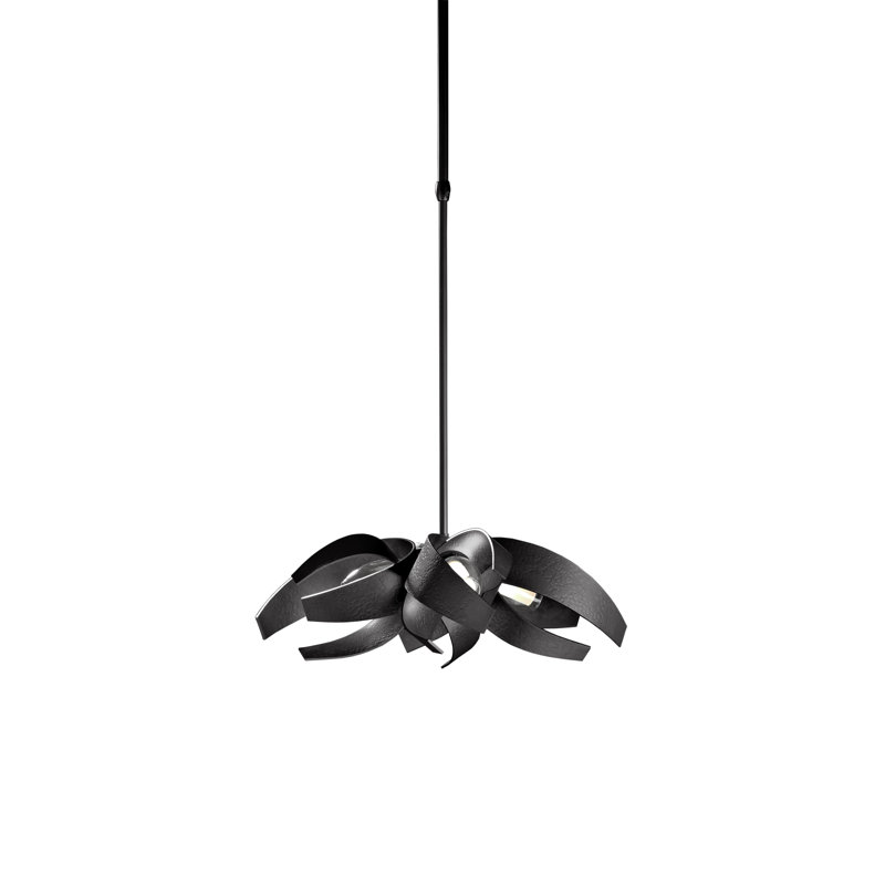 Corona 4 - Light Unique/Statement Geometric Chandelier, Black
