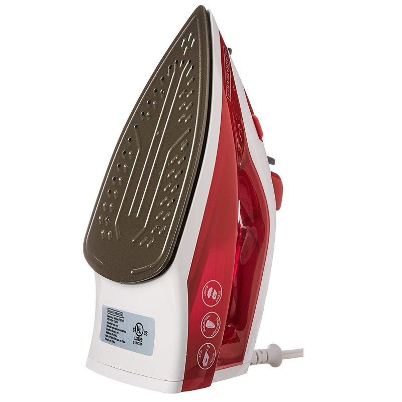 Black & Decker Compact Steam Iron, Red