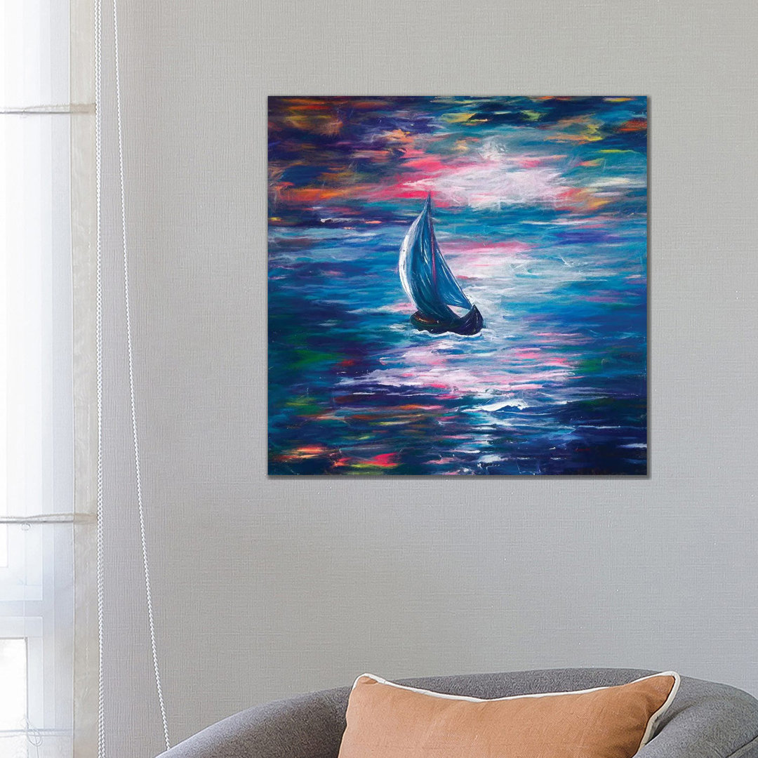 Sailing by OLena Art - Wrapped Canvas Gallery-Wrapped Canvas Giclée