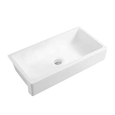37'' L Single Bowl Fireclay Kitchen Sink