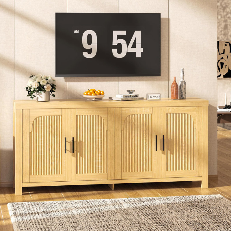 Buffet 71 po à 4 portes en bois