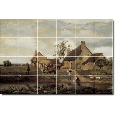 36"" x 24"" Ceramic Painting Decorative Mural Tile 6"" x 6 -  Picture-Tiles.com, W02018-M