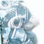 Couronne d'hiver avec flocon de neige Let It Snow