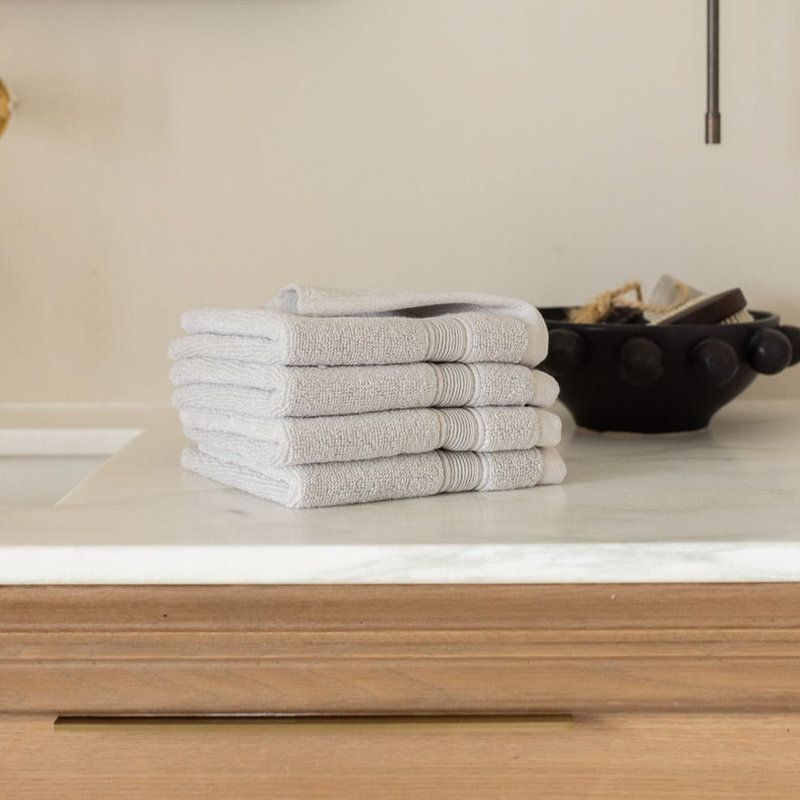 Luxe Washcloths, Gray