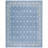 Ebony Hand Tufted Wool/Cotton Southwestern Rug in Blue/Ivory-95854510