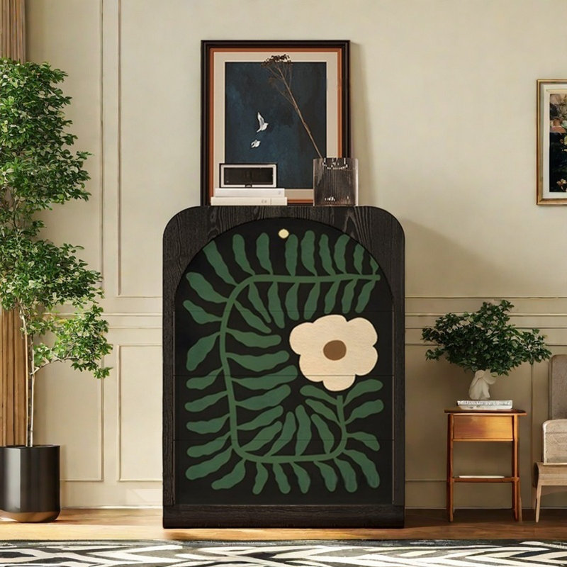 Armoire d'entrée à trois tiroirs et une porte