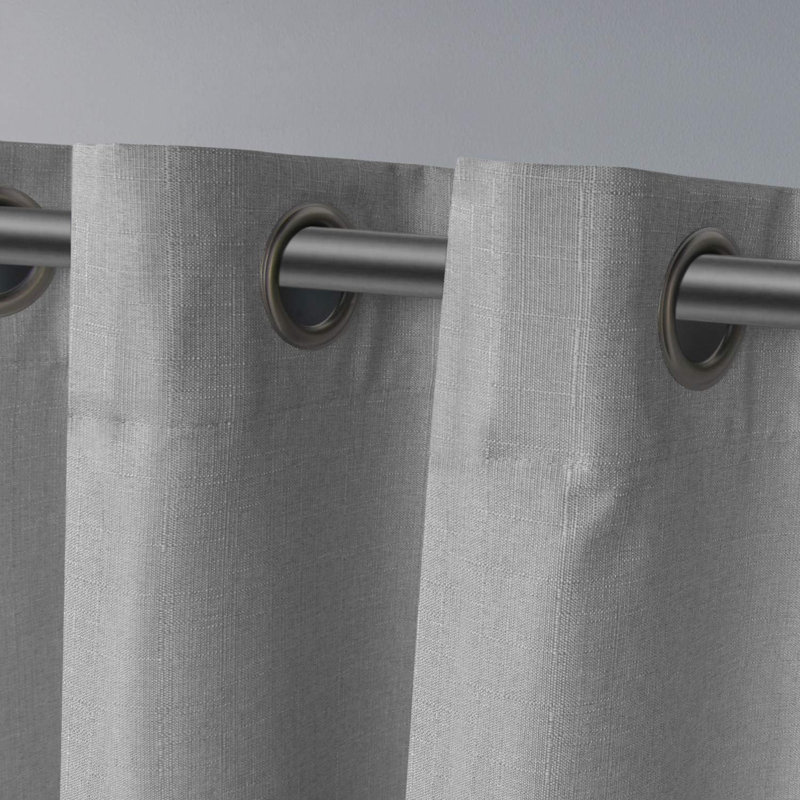 Semi Sheer Curtain Pair, 54" W x 84" L, Dove Gray