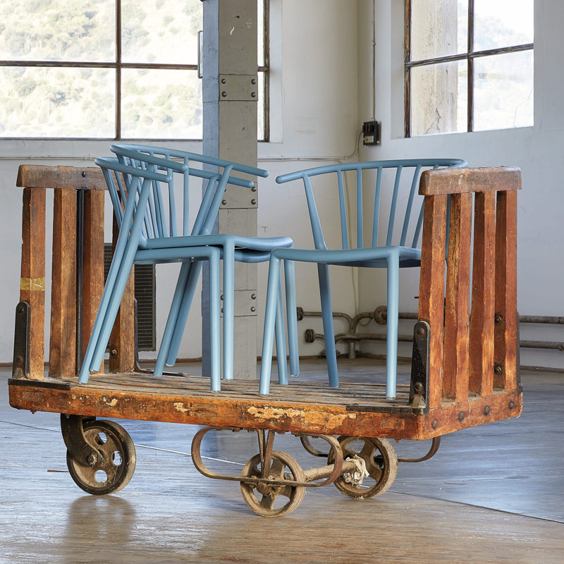 Chaise de patio Woody, Bleu rétro