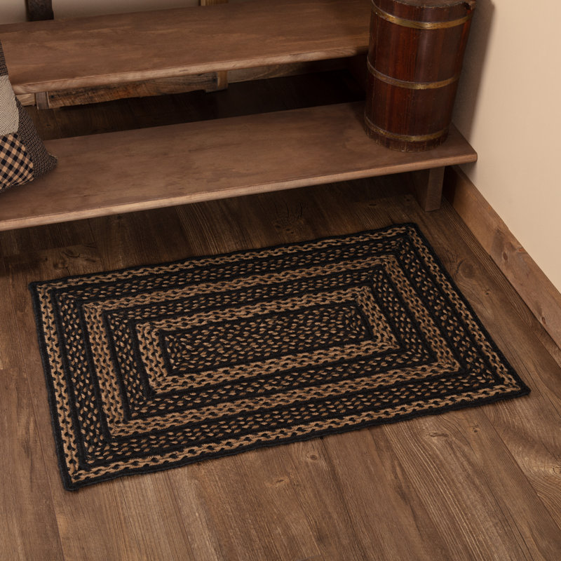 Tapis noir / brun Amadora