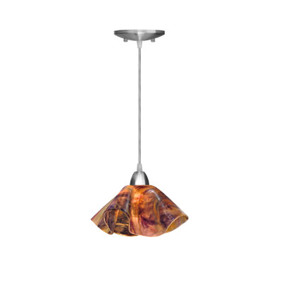 Amergin Handcrafted Glass 1-Light Geometric Pendant