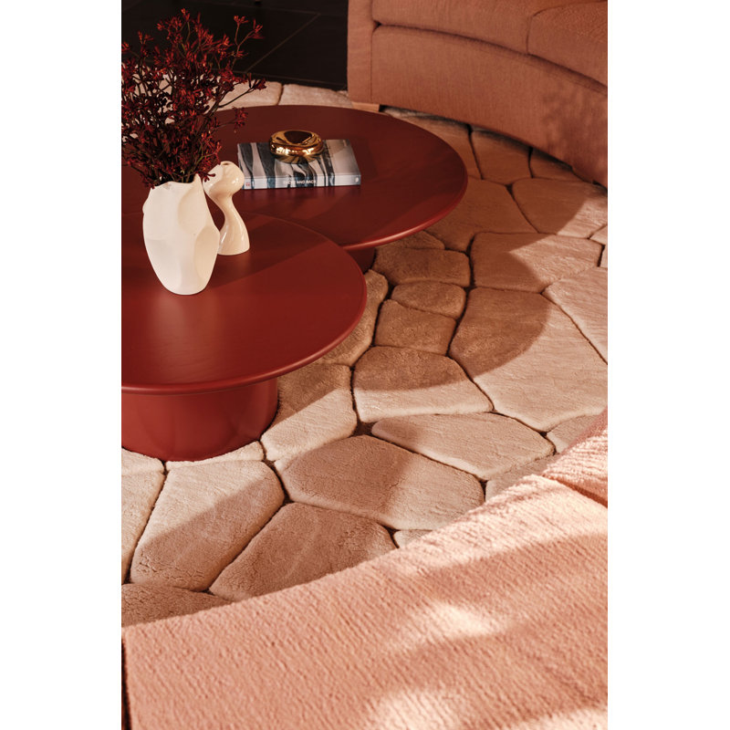 Crackle Natural Area Rug, Rectangle 4' x 6'