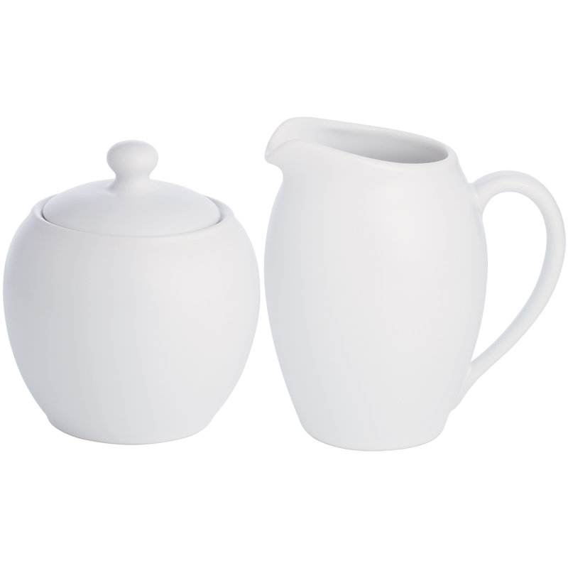 Ensemble sucrier et crémier Noritake Colorwave, Blanc