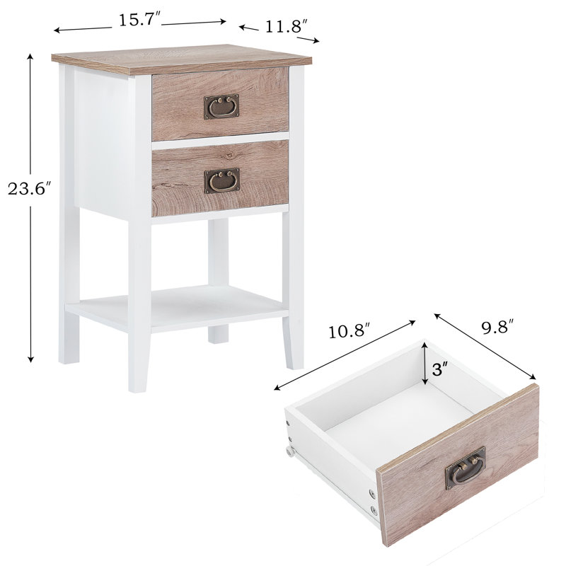 Ensemble de chambre à coucher Miramontes, Blanc/chêne, Complète