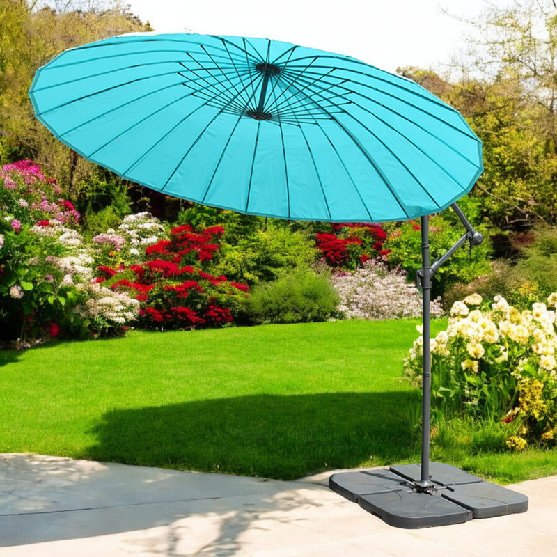 3m Shanghai Cantilever Parasol, Blue