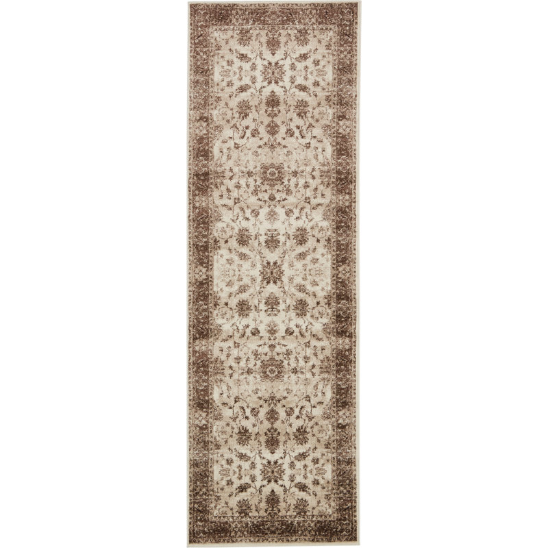 Tapis crème Anah, Tapis de couloir 3 pi x 9 pi 10 po