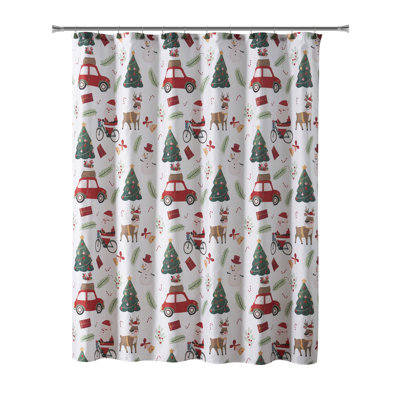 The Holiday Aisle® Home Kathry 16-Piece Holiday Shower Curtain Bath Set