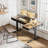 Electric Standing Desk With 4 Under-desk Drawers, Height-adjustable Desk With Built-in Power Outlets,standing Desk With Reversible Structure,home Office Desk With Hidden Desk-mounted Cable Management Tray-1002056768
