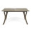Outdoor 59 Inch Rectangular Solid Wood Table Dining Table,Teak Finish