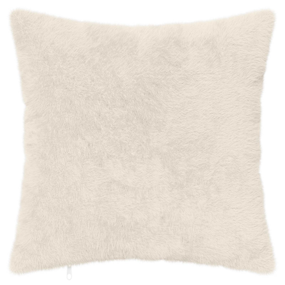 Vidaxl Cushion Cover 2 Pcs Heerlen White 40 X 40 Cm Faux Rabbit Fur, White - Image 2