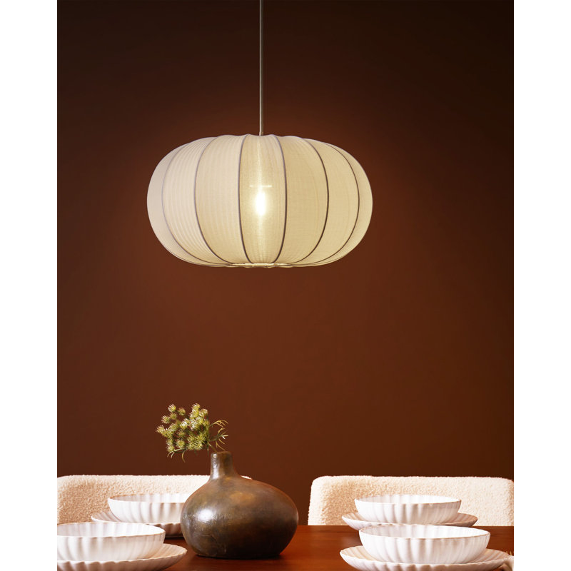 1 - Light Matte Unique/Statement Pendant, White