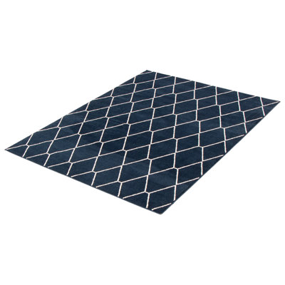 Tapis bleu marine Esliabeth