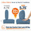 Ensemble de coussins d'extérieur à assise profonde avec coussins de siège et de dossier, coussins de remplacement résistants aux intempéries pour meubles de patio-131202699-130165809