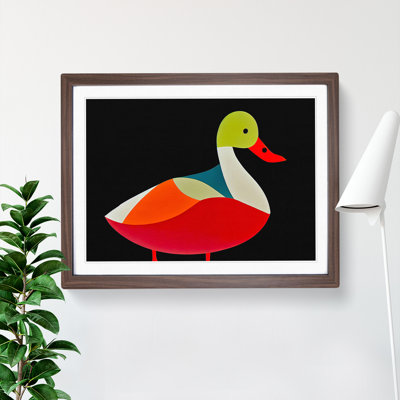 Luminous Abstract Duck - Single Picture Frame Print