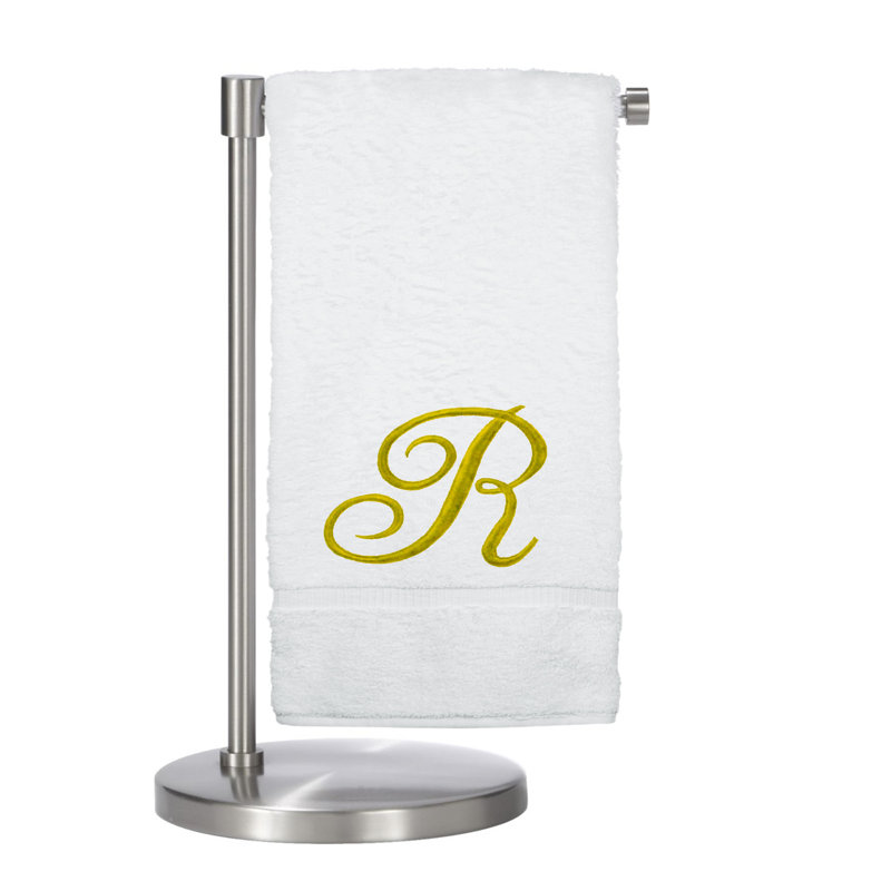 Super Plush Bath Towel, White/Gold, B