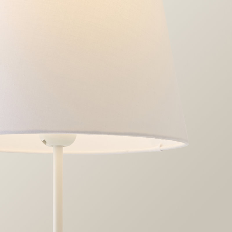 Romeir Metal Table Lamp, White