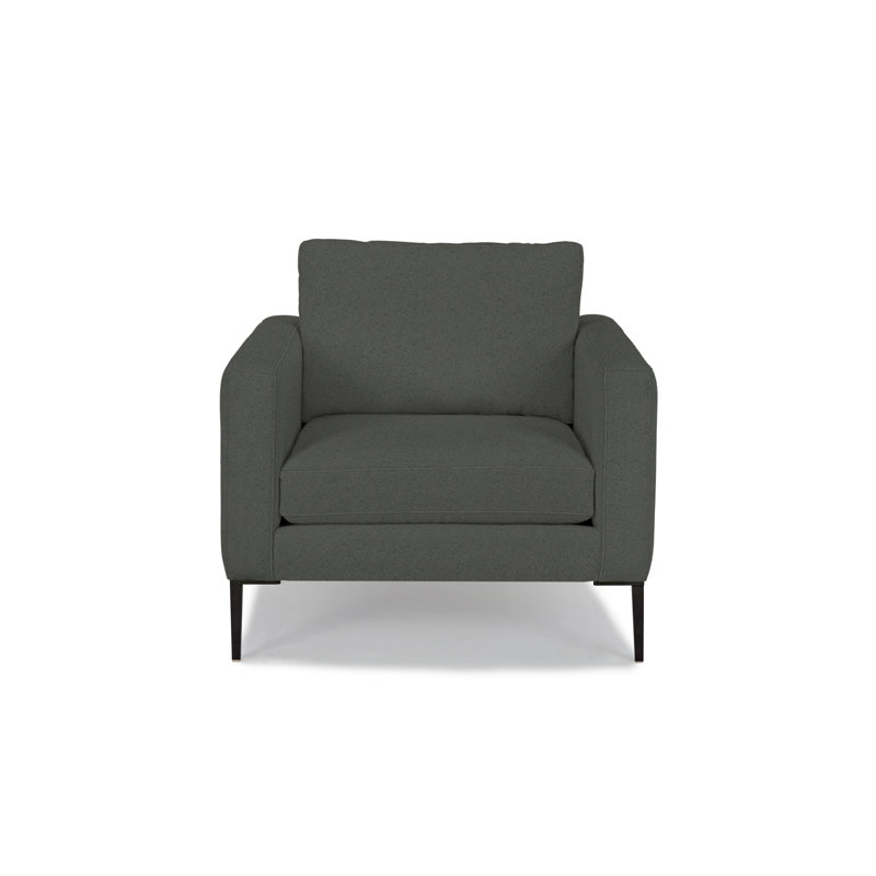 Fauteuil large de 36 po Odin, Polyester fer forgé