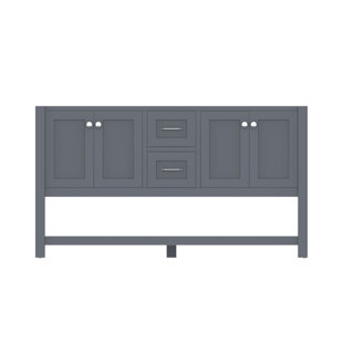 Wilmington 59'' Double Bathroom Vanity Base Only